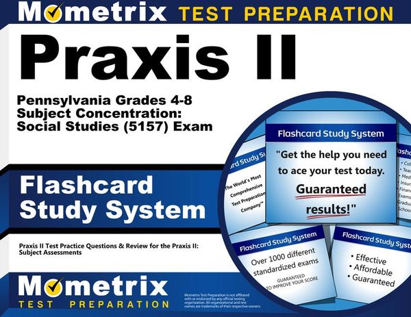 Produktbild: Praxis II Pennsylvania Grades 4-8 Subject Concentration: Social Studies (5157) Exam Flashcard Study System
