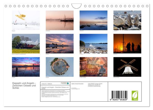 Produktbild: Kappeln und Angeln - Zwischen Ostsee und Schlei (Wandkalender 2026 DIN A4 quer), CALVENDO Monatskalender