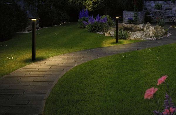 Produktbild: Paulmann P+S Poller Plate IP44 2200K 94723 Beleuchtungssystem Plug & Shine LED-Gartenstrahler LED 7 W Gold Anthrazit