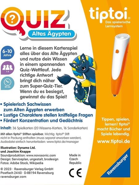 Produktbild: Tiptoi® Quiz Altes Ägypten - ab 6 Jahre
