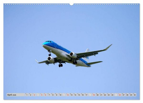 Produktbild: Flugzeuge - Starts und Landeanfl&uuml;ge (hochwertiger Premium Wandkalender 2026 DIN A2 quer), Kunstdruck in Hochglanz