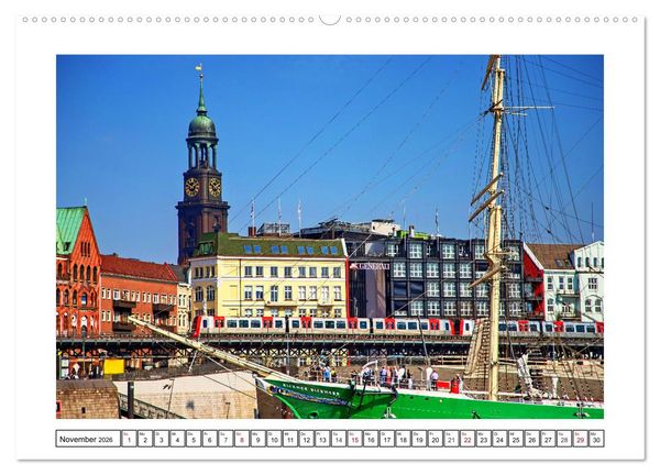 Produktbild: Hamburg sehen, f&uuml;hlen und lieben (hochwertiger Premium Wandkalender 2026 DIN A2 quer), Kunstdruck in Hochglanz