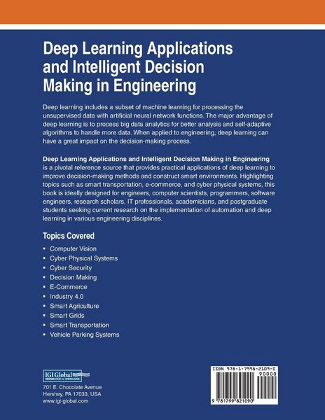 Produktbild: Deep Learning Applications and Intelligent Decision Making in Engineering