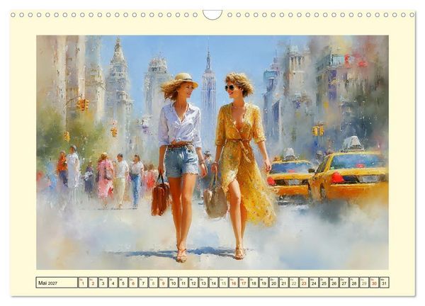 Produktbild: Urbanes Leben. Buntes Sommertreiben in der Stadt (Wandkalender 2027 DIN A3 quer), CALVENDO Monatskalender