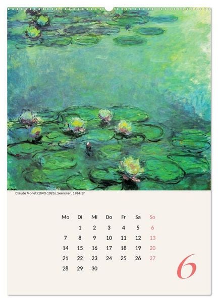Produktbild: Claude Monet Impressionen 2027 (Wandkalender 2027 DIN A2 hoch), CALVENDO Monatskalender