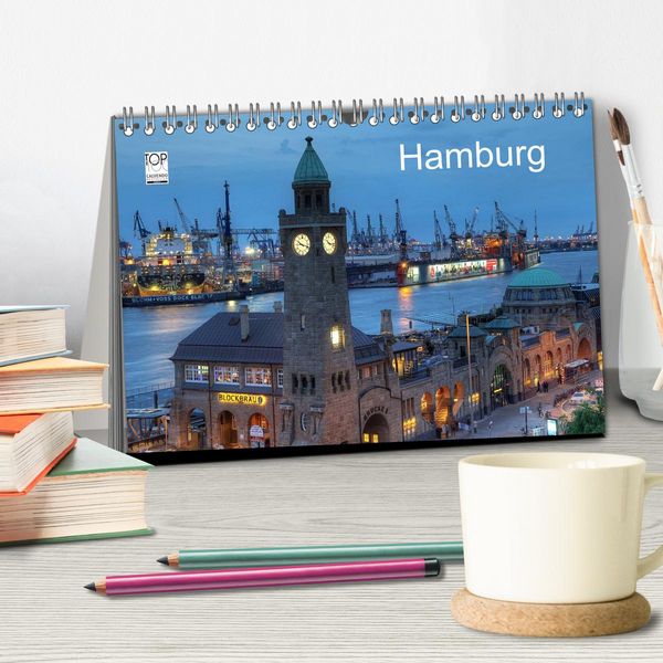 Produktbild: Hamburg (Tischkalender 2026 DIN A5 quer), CALVENDO Monatskalender