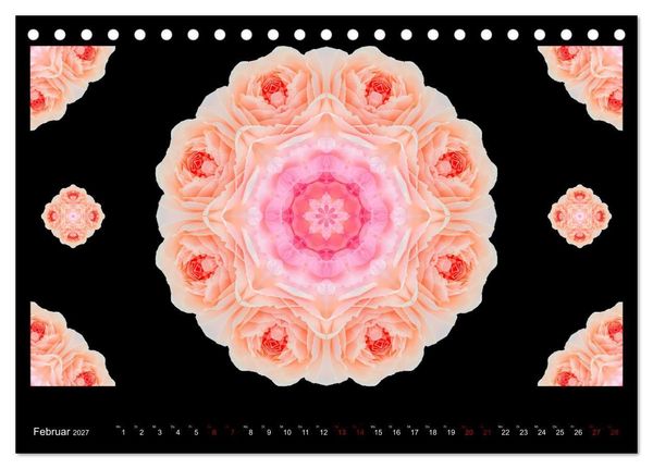 Produktbild: ROSEN MANDALAS (Tischkalender 2027 DIN A5 quer), CALVENDO Monatskalender