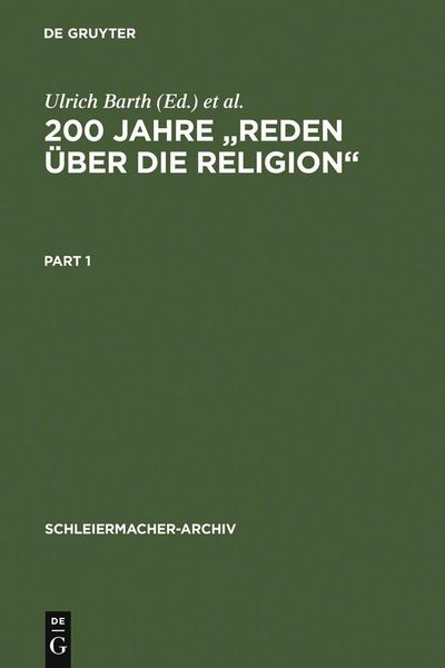 Produktbild: 200 Jahre "Reden &uuml;ber die Religion"