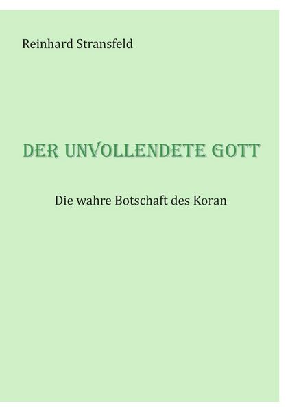 Produktbild: Der unvollendete Gott