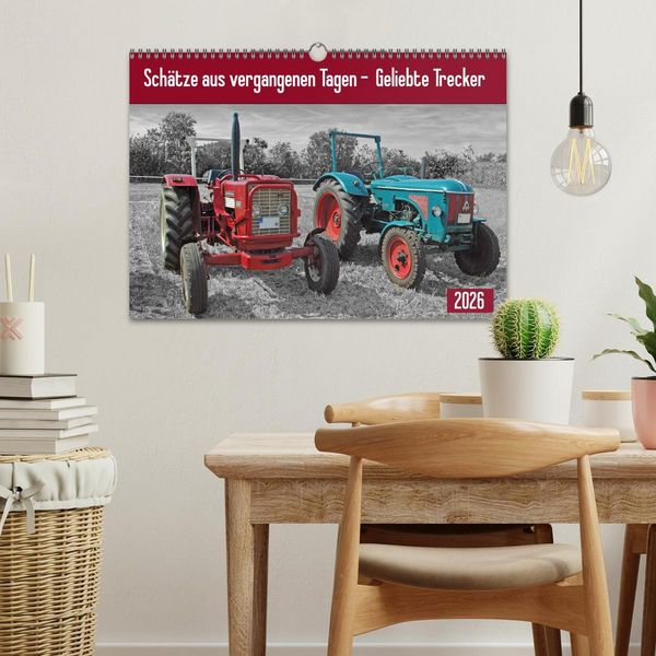 Produktbild: Sch&auml;tze aus vergangenen Tagen - geliebte Trecker (Wandkalender 2026 DIN A3 quer), CALVENDO Monatskalender