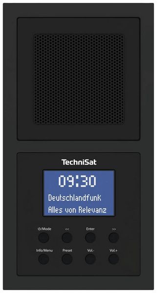 Produktbild: TechniSat DIGITRADIO UP 1 Steckdosenradio DAB+, UKW Bluetooth&reg; Weckfunktion, Inkl. Lautsprecherbox Schwarz