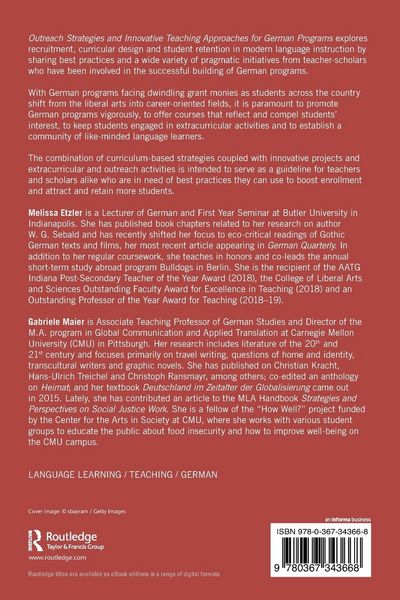 Produktbild: Outreach Strategies and Innovative Teaching Approaches for German Programs