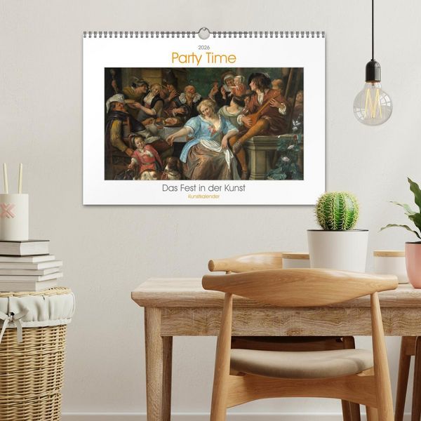 Produktbild: Party Time - Das Fest in der Kunst Kunstkalender (Wandkalender 2026 DIN A3 quer), CALVENDO Monatskalender