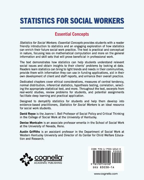 Produktbild: Statistics for Social Workers