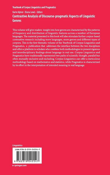 Produktbild: Contrastive Analysis of Discourse-pragmatic Aspects of Linguistic Genres