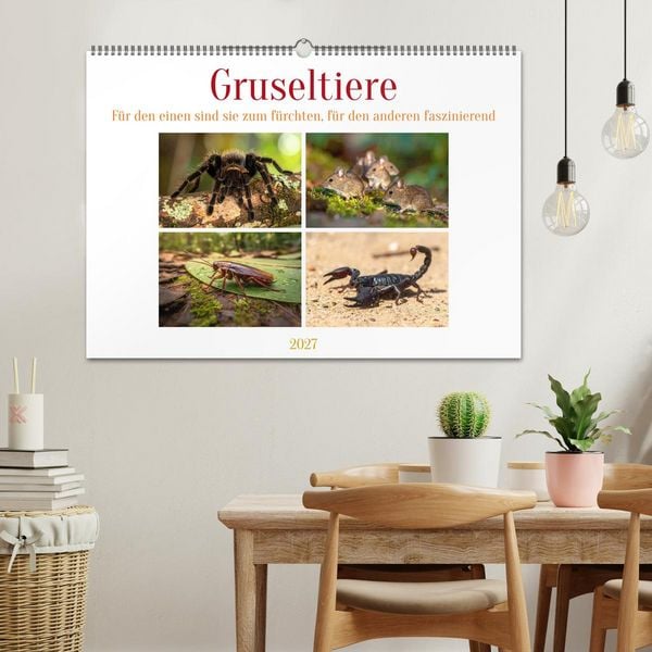 Produktbild: Gruseltiere (Wandkalender 2027 DIN A2 quer), CALVENDO Monatskalender