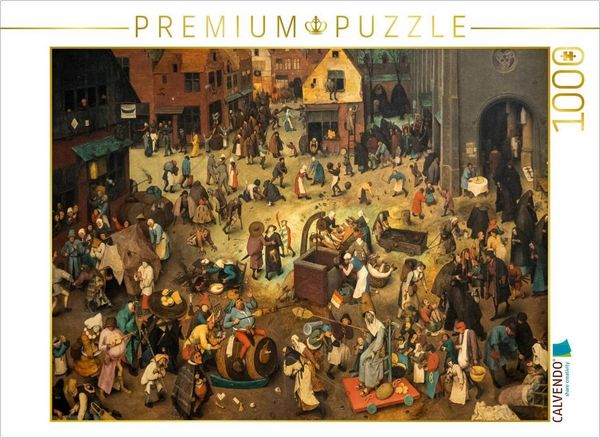 CALVENDO Puzzle Kampf zwischen Fasching und Fasten - 1559 | 1000 Teile Lege-Größe 64x48cm Foto-Puzzle für glückliche Stunden