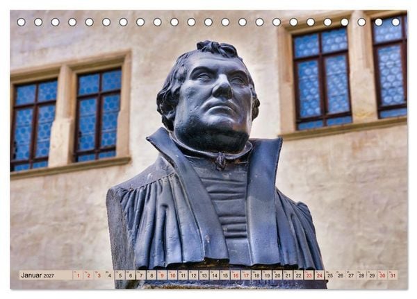Produktbild: Hier war Martin Luther (Tischkalender 2027 DIN A5 quer), CALVENDO Monatskalender
