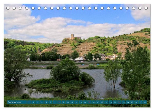 Produktbild: Der wundersch&ouml;nen Mosel entlang &ndash; Von Koblenz bis Trier (Tischkalender 2026 DIN A5 quer), CALVENDO Monatskalender