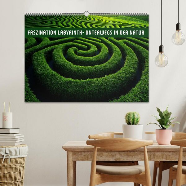 Produktbild: Faszination LABYRINTH - unterwegs in der Natur (Wandkalender 2026 DIN A2 quer), CALVENDO Monatskalender