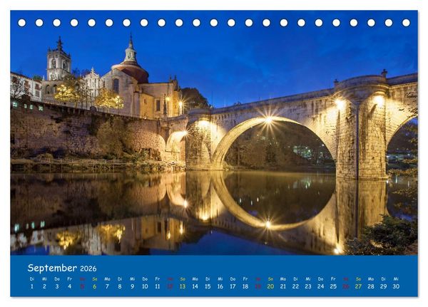Produktbild: Der Norden von Portugal (Tischkalender 2026 DIN A5 quer), CALVENDO Monatskalender
