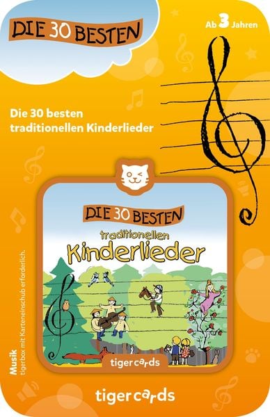 Tiger Media - Tigercards - Die 30 Besten - Die 30 besten traditionellen Kinderlieder