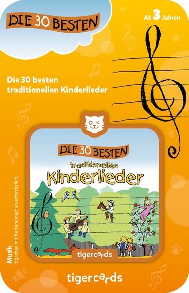 Produktbild: tigercard - Die 30 besten traditionellen Kinderlieder