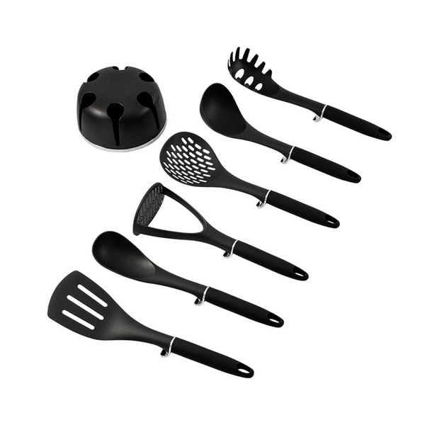 Produktbild: neuetischkultur 7-tlg. K&uuml;chenhelfer-Set Metallic Black 7-tlg. K&uuml;chenhelfer-Set Metallic Black