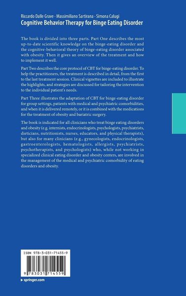 Produktbild: Cognitive Behavior Therapy for Binge Eating Disorder