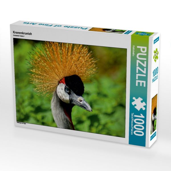 Produktbild: CALVENDO Puzzle Kronenkranich | 1000 Teile Lege-Gr&ouml;&szlig;e 64x48cm Foto-Puzzle f&uuml;r gl&uuml;ckliche Stunden