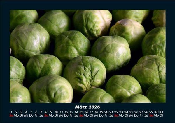 Produktbild: Gem&uuml;sekalender 2026 Fotokalender DIN A5