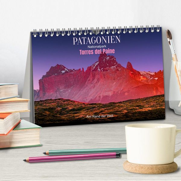 Produktbild: Patagonien, Torres del Paine Nationalpark: Am Rand der Welt (Tischkalender 2026 DIN A5 quer), CALVENDO Monatskalender