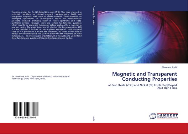 Produktbild: Magnetic and Transparent Conducting Properties