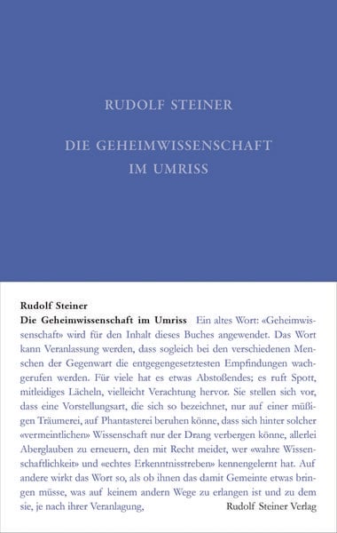 Produktbild: Die Geheimwissenschaft im Umriss
