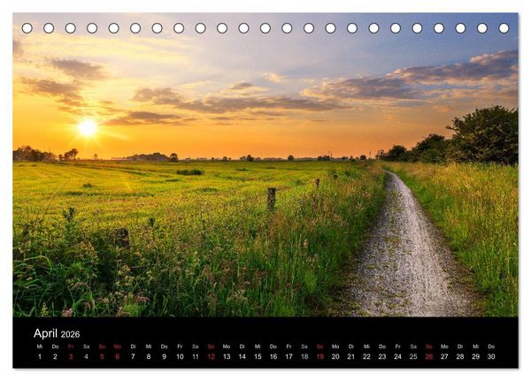 Produktbild: (Ost)Friesische Landschaften (Tischkalender 2026 DIN A5 quer), CALVENDO Monatskalender
