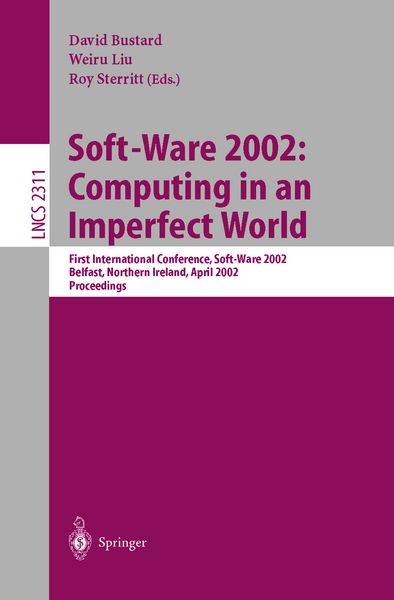 Produktbild: Soft-Ware 2002: Computing in an Imperfect World