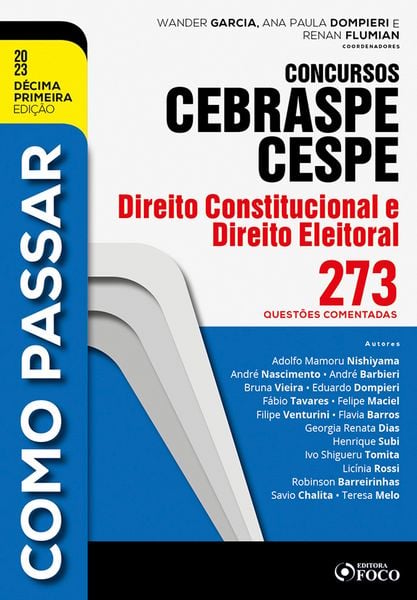 Produktbild: Como passar concursos CEBRASPE -Direito Constitucional e Eleitoral