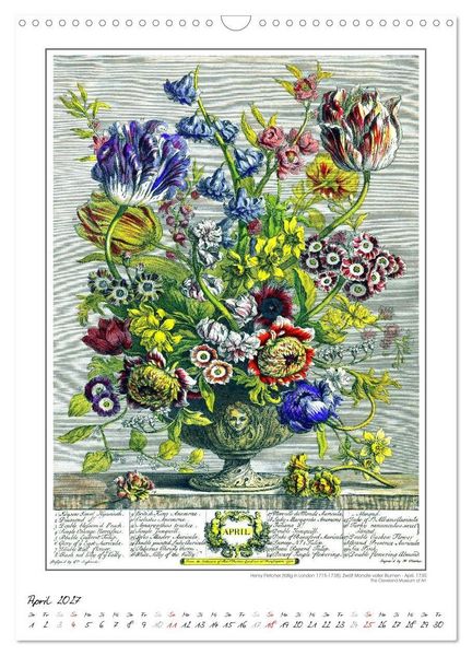 Produktbild: Henry Fletcher. Blumen und Fr&uuml;chte - Kunstkalender (Wandkalender 2027 DIN A3 hoch), CALVENDO Monatskalender