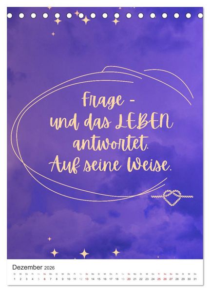 Produktbild: Freudvoll durchs Jahr! (Tischkalender 2026 DIN A5 hoch), CALVENDO Monatskalender