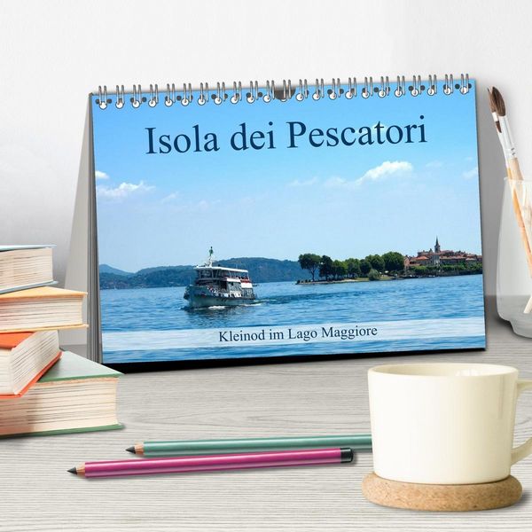 Produktbild: Isola dei Pescatori im Lago Maggiore (Tischkalender 2027 DIN A5 quer), CALVENDO Monatskalender