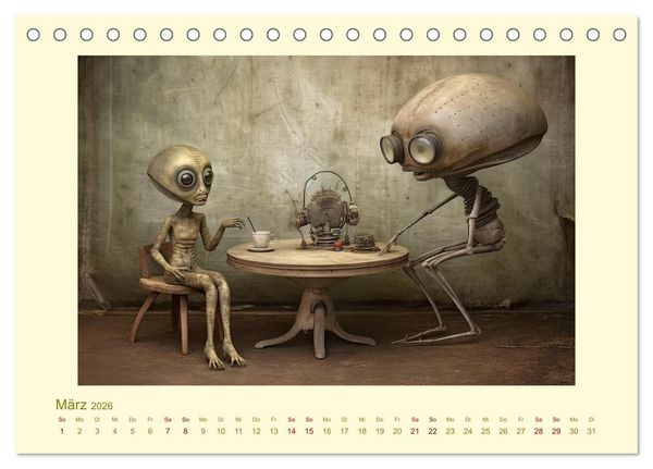 Produktbild: Surreale Alienwelt (Tischkalender 2026 DIN A5 quer), CALVENDO Monatskalender