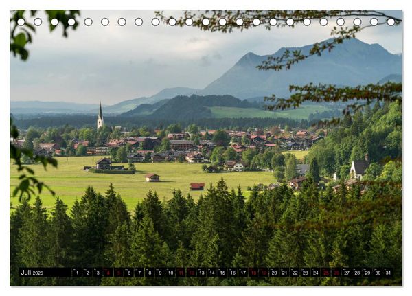 Produktbild: Oberstdorf und Umgebung (Tischkalender 2026 DIN A5 quer), CALVENDO Monatskalender