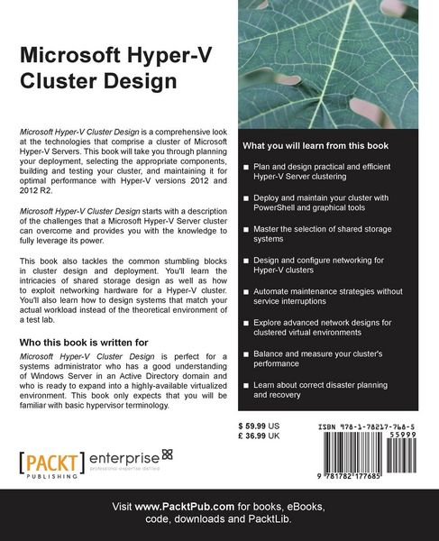 Produktbild: Microsoft Hyper-V Cluster Design