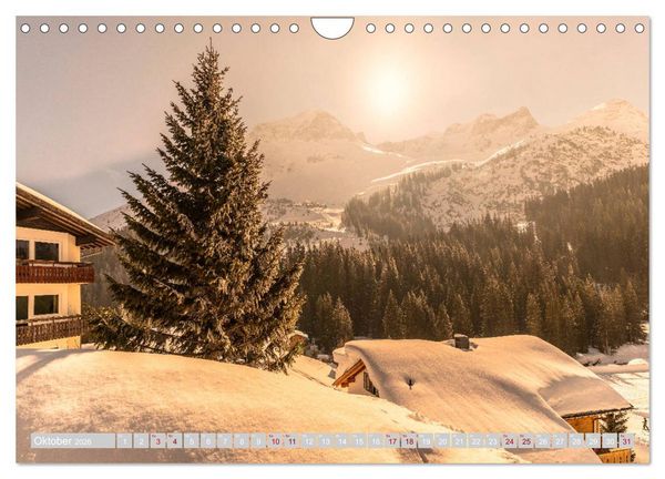 Produktbild: Lech am Arlberg - Winterzauber f&uuml;r das ganze Jahr (Wandkalender 2026 DIN A4 quer), CALVENDO Monatskalender