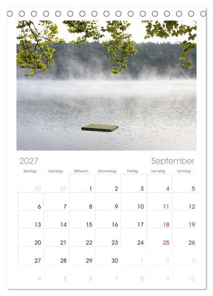 Produktbild: Tischplaner 2027 - Lychen - zwischen Wald und Seen (A5 Tischkalender zum Aufstellen) CALVENDO