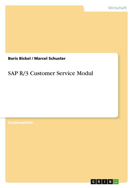 Produktbild: SAP R/3 Customer Service Modul