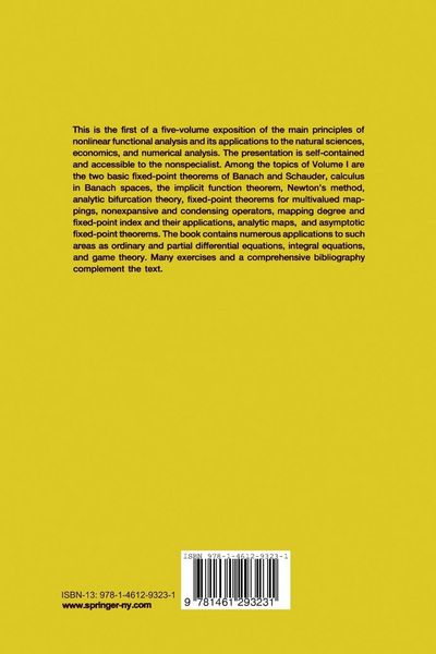 Produktbild: Nonlinear Functional Analysis and its Applications