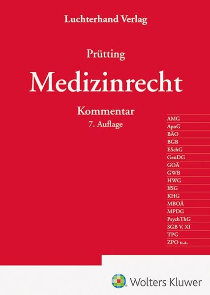 Produktbild: Medizinrecht Kommentar