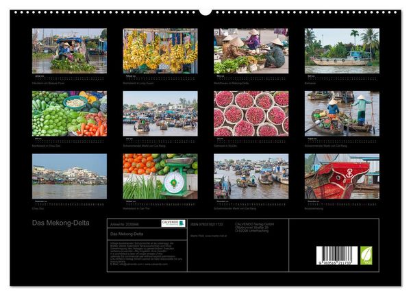 Produktbild: Das Mekong-Delta (hochwertiger Premium Wandkalender 2026 DIN A2 quer), Kunstdruck in Hochglanz