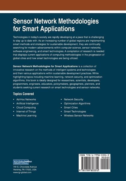 Produktbild: Sensor Network Methodologies for Smart Applications